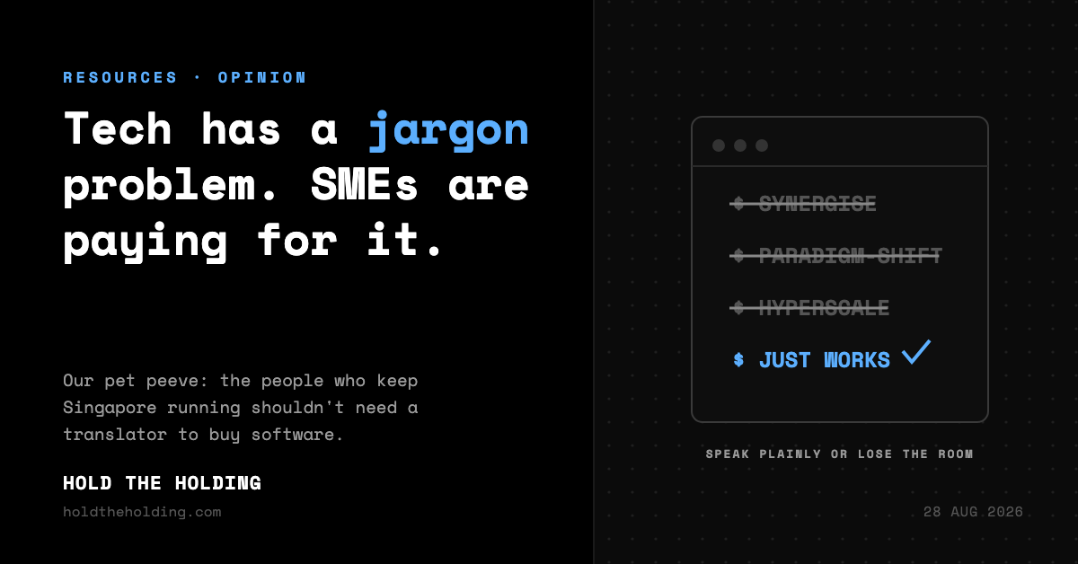 Cover: Tech Has a Jargon Problem, and SMEs Are Paying for It